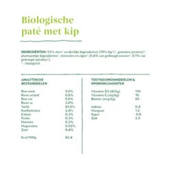 Yarrah - Hundefutter Paté Huhn Mit Spirulina Und Meeresalgen In Soße Bio -KONG Verkaufsgeschäft yarrah natvoer hond blik pat met kip bio 200999 0500 none